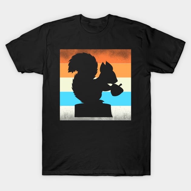 Retro Squirrel Nut T-Shirt by Imutobi